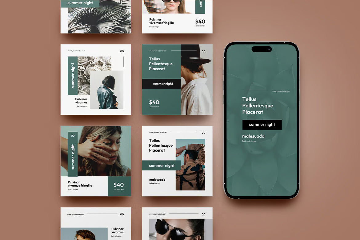 Social Media Post Mockup / Phone Screen Mockup