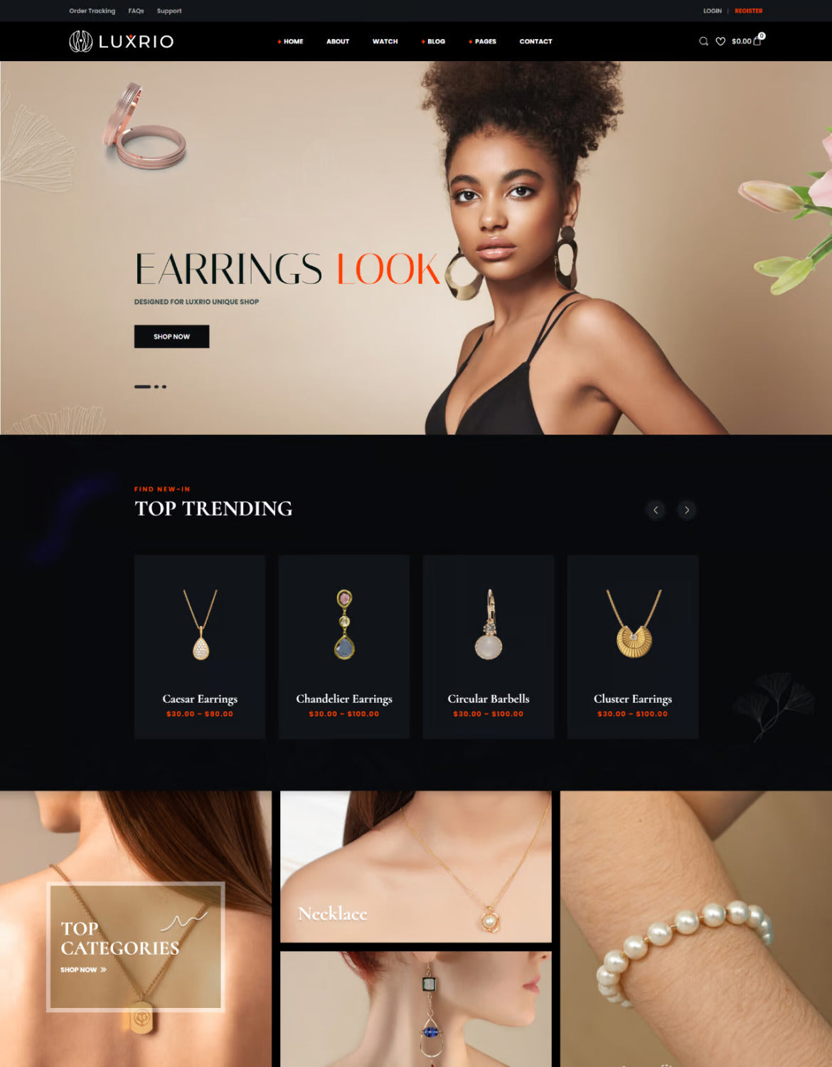 Luxrio – eCommerce Jewellery WordPress Theme