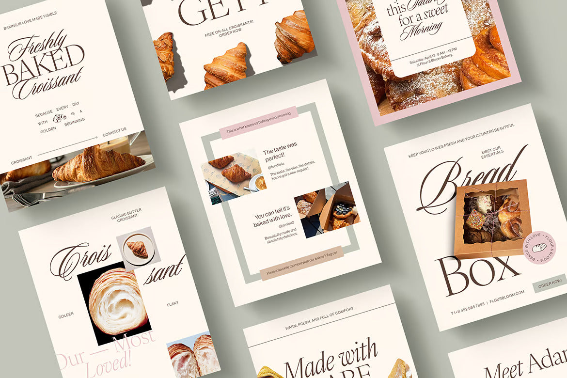 Bakery Flour & Bloom Instagram Post