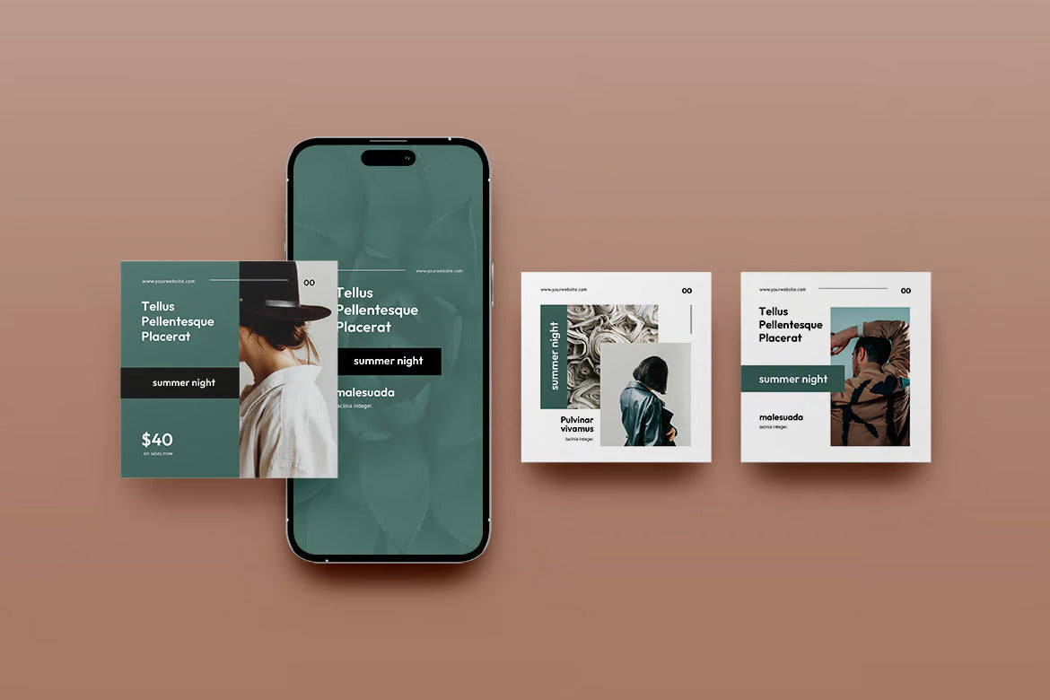 Social Media Post Mockup / Phone Screen Mockup