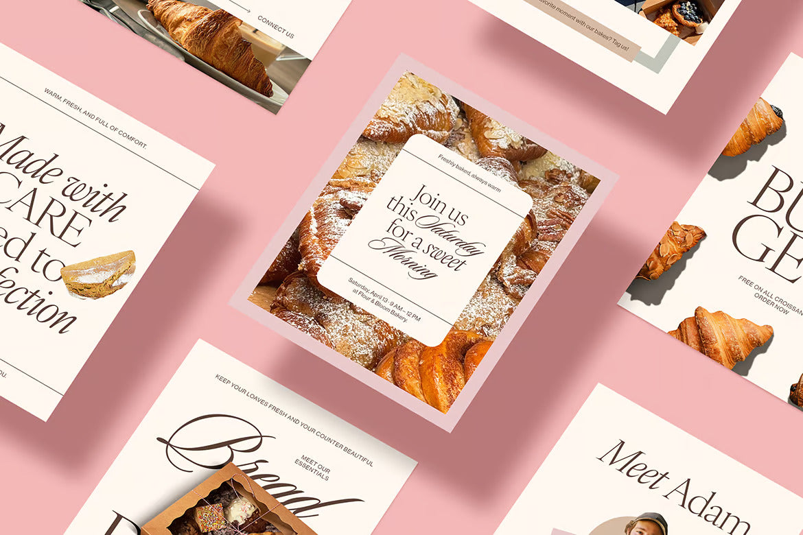 Bakery Flour & Bloom Instagram Post