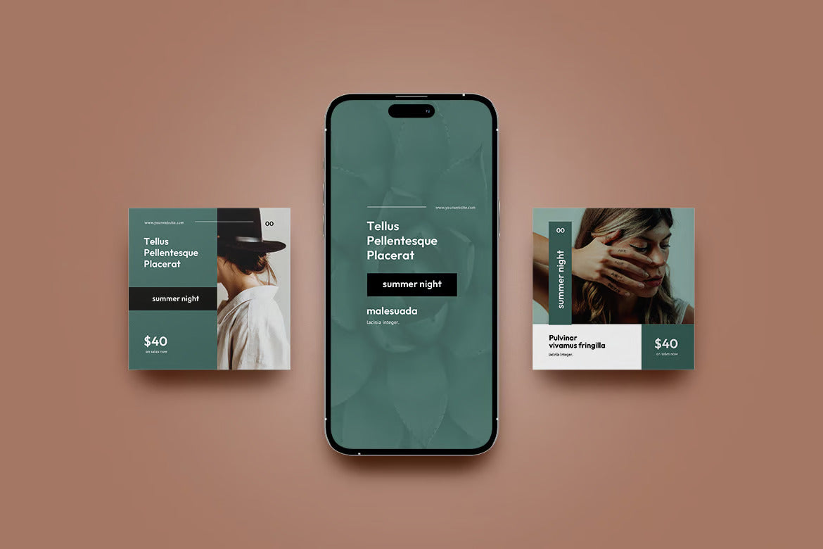 Social Media Post Mockup / Phone Screen Mockup