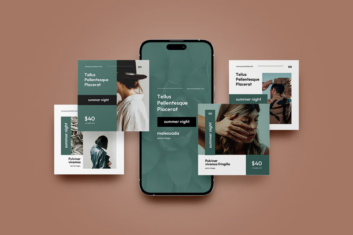 Social Media Post Mockup / Phone Screen Mockup