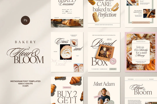 Bakery Flour & Bloom Instagram Post