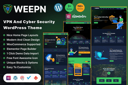 Weepn - VPN & Cloud Services WordPress Theme